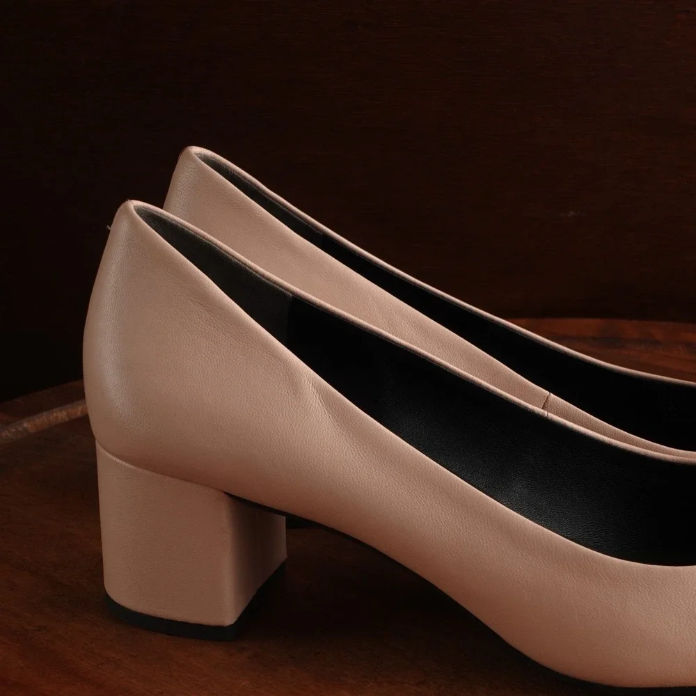 Tory Burch Pumps WMS SZ 10 Pink BLK Chelsea 50mm Medallion Classic Career Shoes